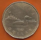 MOEDA CANADÁ - 1987 - 1 DOLLAR - PATO - LINDA