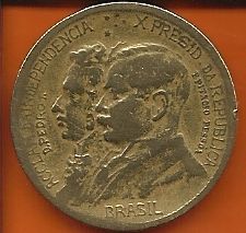 Moeda 1000 Réis - Ano 1922 - Bronze/Alumínio - Comemorativa