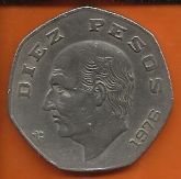 10 PESOS - 1976 - ESTADOS UNIDOS MEXICANOS - CUPRO-NÍQUEL